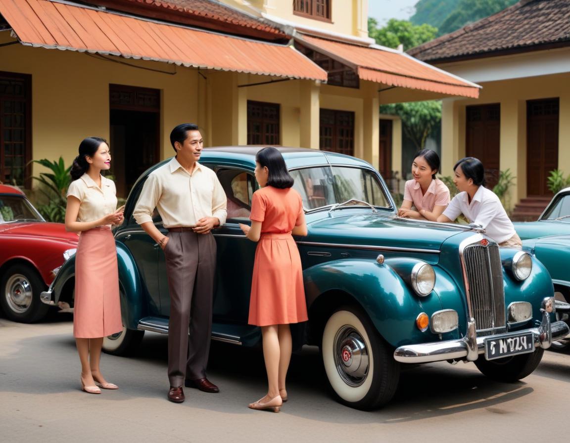 ช่างยนต์ตรวจสอบรถยนต์อายุ 20 ปีเพื่อการประกันภัยในอู่ซ่อมรถยนต์เก่าแก่