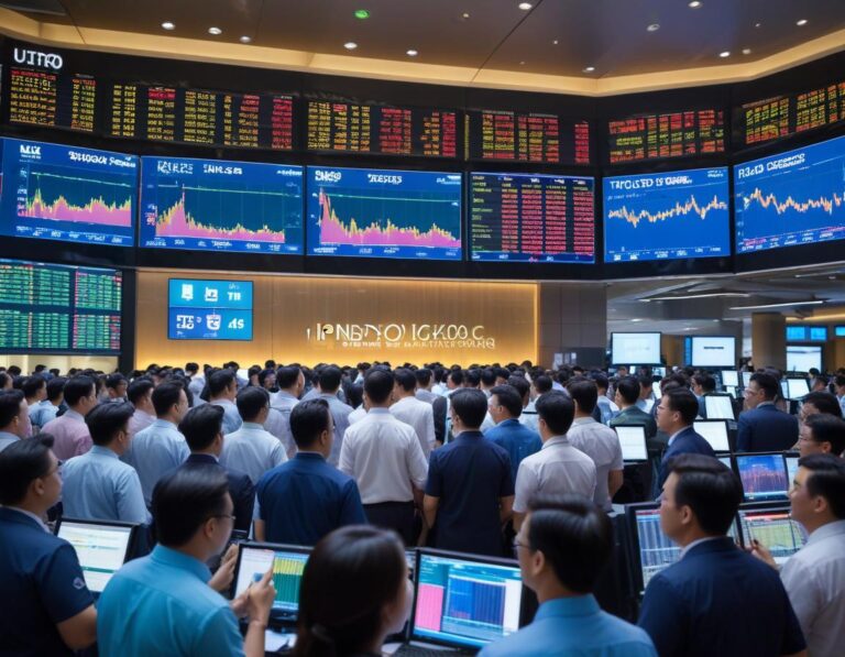 ภาพแสดงกระแสงานตลาดหุ้นใน IPO ที่เต็มไปด้วยความระทึก และความเคลื่อนไหวที่รุนแรง