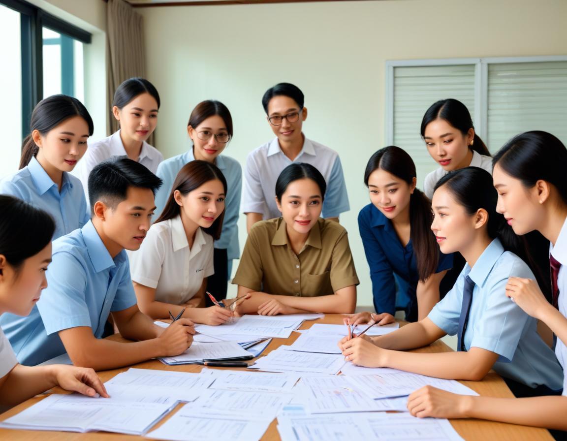 การสนทนากลุ่มเกี่ยวกับภาษีบุคคลธรรมดาครึ่งปีในห้องประชุม