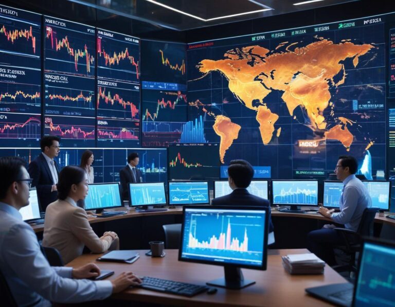 โต๊ะ นักวิเคราะห์ การเงิน หน้าจอ MSCI กราฟ แนวโน้ม ภูมิภาค ฮีตแมป รายงาน MSCI โลก กระจาย ความเสี่ยง